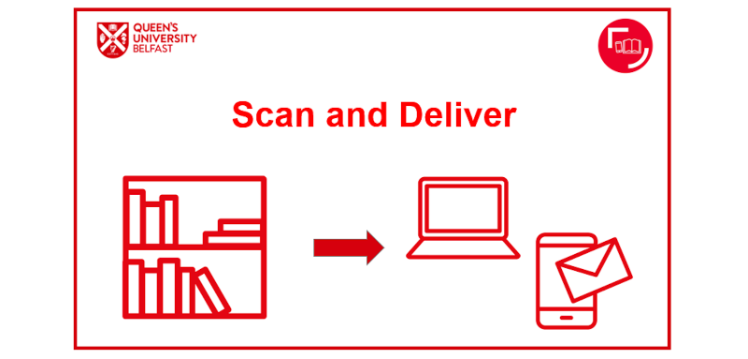 Poster describing scan and deliver service