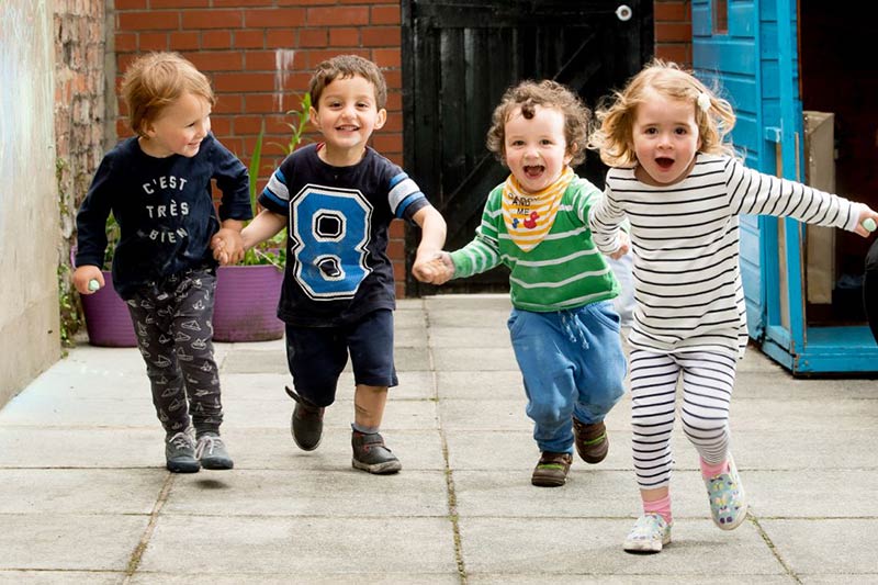 Two children at Queen's day care