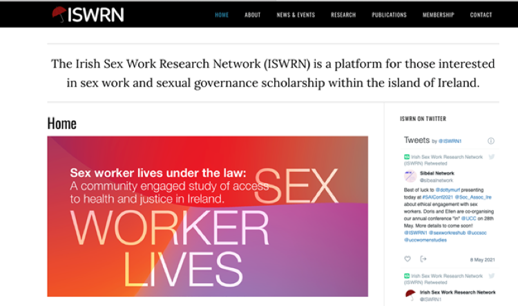 Irish Sex Work Research Network cover slide