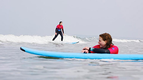 Surfing in Portrush