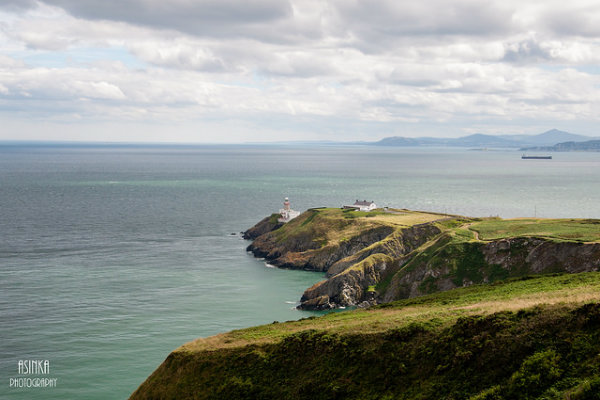 The coast of Ireland at the Irish Sea