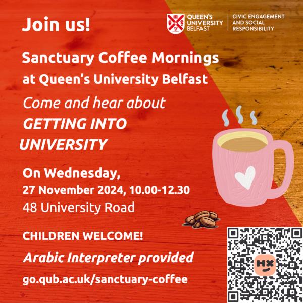 Sanctuary Coffee Morning on Accessing University