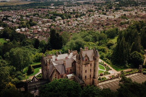 Aerial view of Belfast Castle