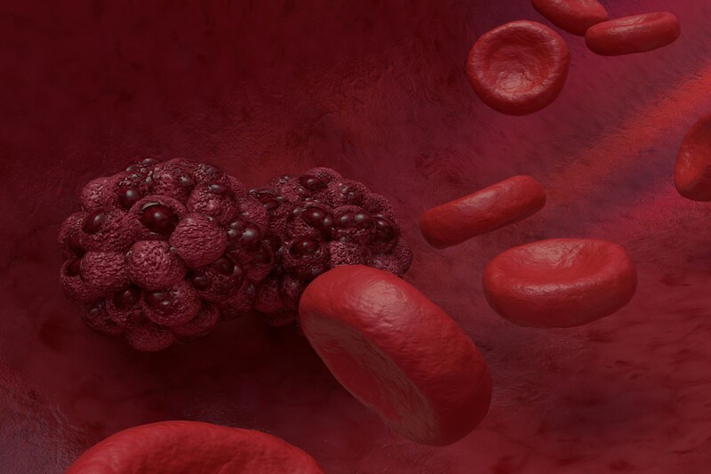 Red blood cancer cells