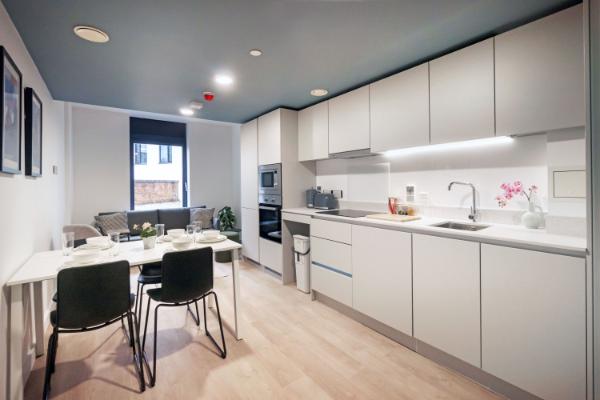 Shared kitchen area in Bradbury Place