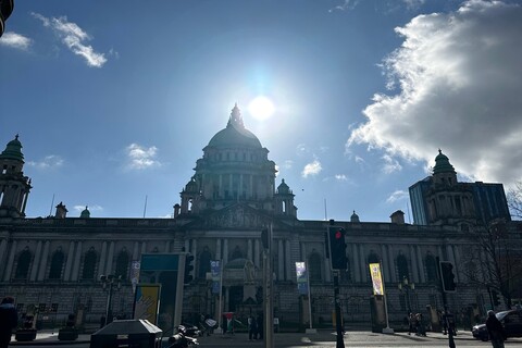 City Hall in Belfast on a sunny day