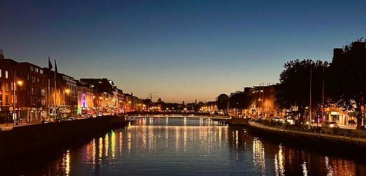 River Liffey at night