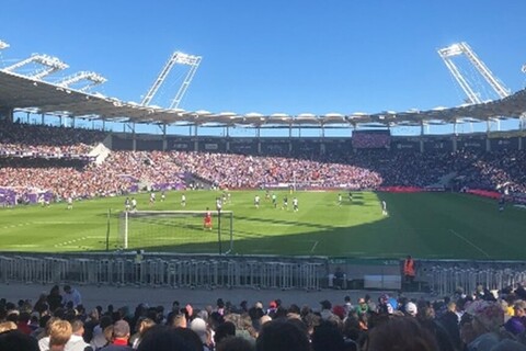 Football match in France