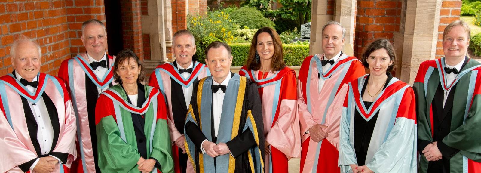 Honorary graduates with the VC