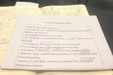 Notes from Italian language class