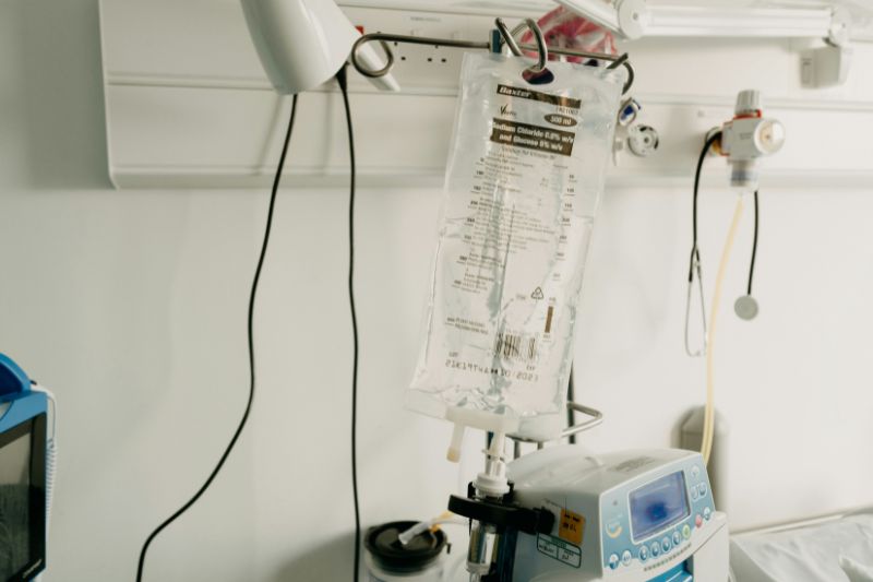 IV drip in a hospital