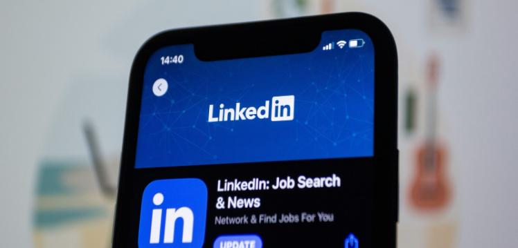 LinkedIn app on iPhone