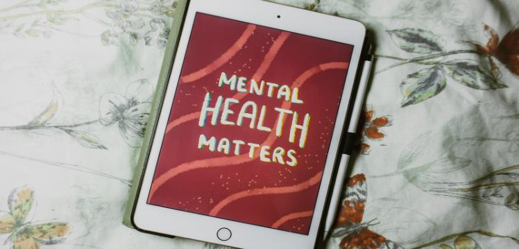 Mental Health Matters picture on ipad