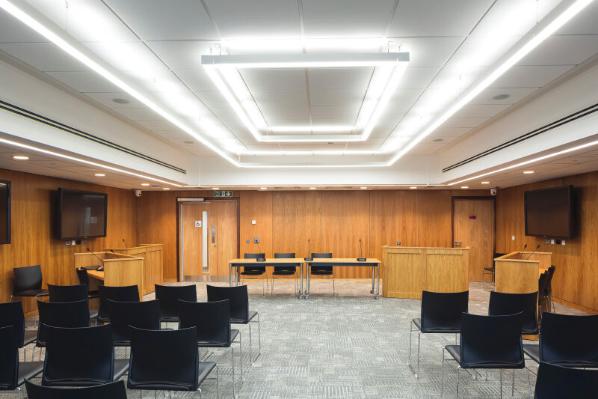 Moot court in the School of Law