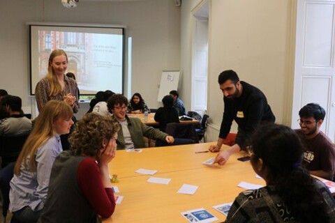 QUB staff teaching students about the Sustainable Development Goals