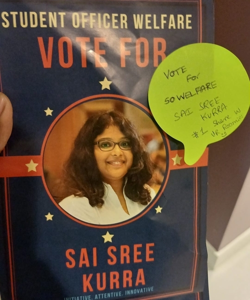 Sai Sree voting poster