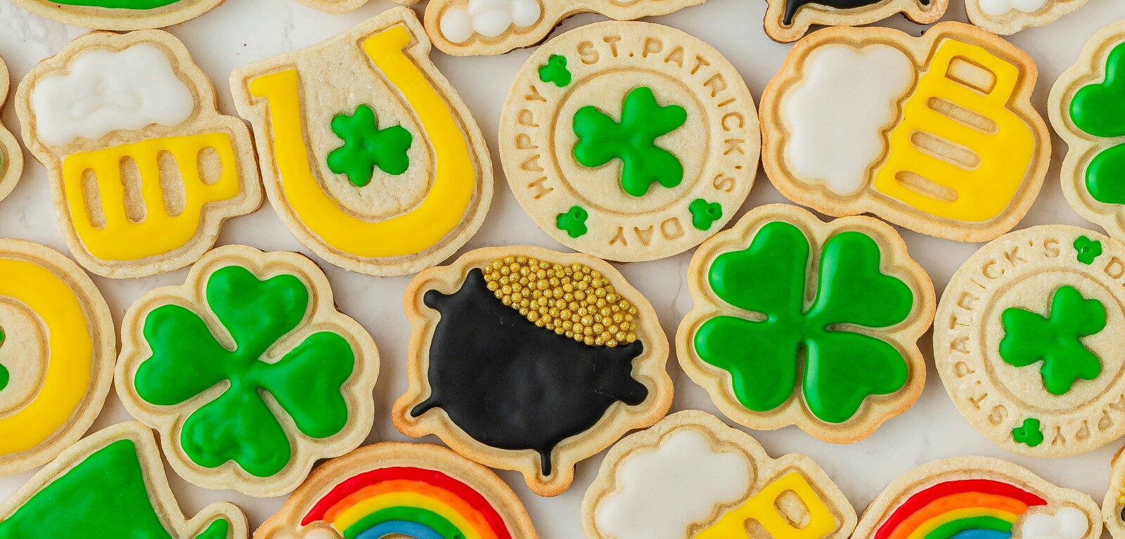 St Patrick's Day themed cookies