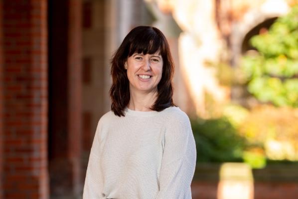 Michelle Butler in university cloister