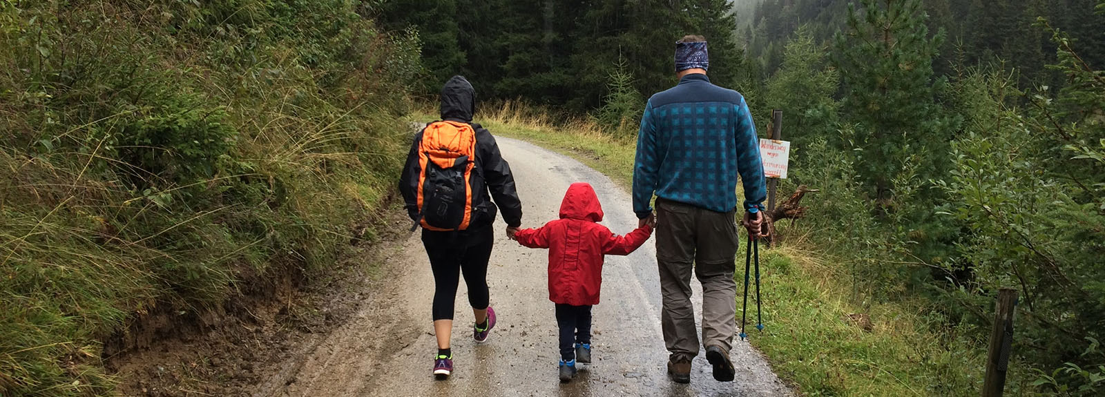 Family walking