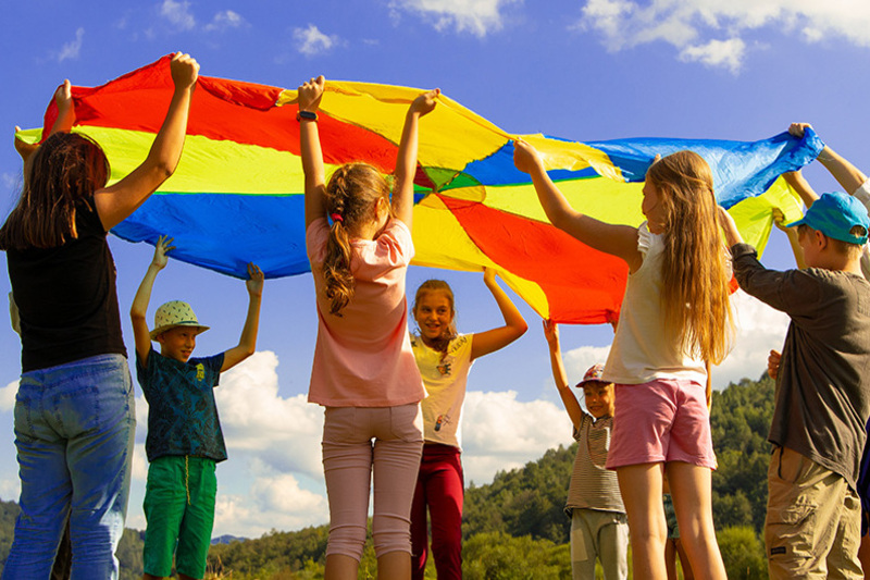 Group of children playing