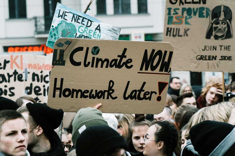 PHOTO: climate change demonstration