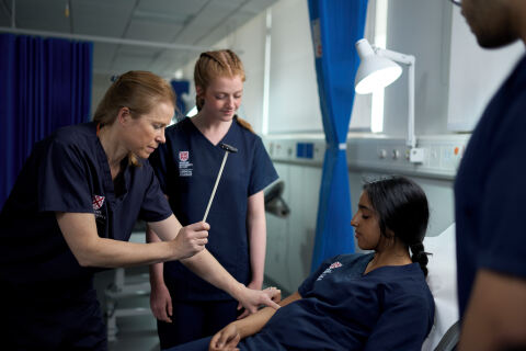 QUB Medical Students during clinical teaching