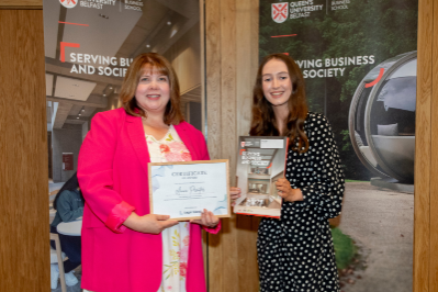 Anna Prenter, Best Overall Student in MSc Human Resource Management, Presented by Legal-Island