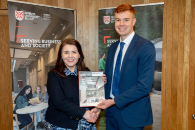 David Stinson, Winner of Best Final Year Student in Advanced Financial and Management Accounting, Presented by Chartered Accountants Ireland