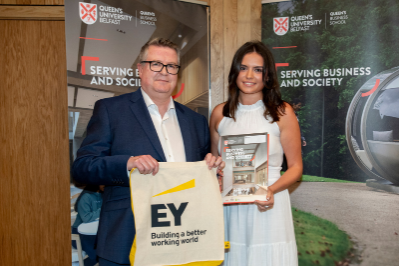 Demi Clarke, Winner of Best Student in Consultancy Project, Presented by EY