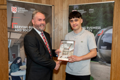 Eoin Monaghan McNally, Winner of Shaw Memorial Prize, Top Performing Level 2 Student in Business Economics