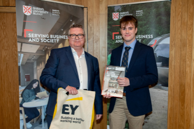 Jake Creighton, Winner of Best Student Accounting Prize, Presented by EY