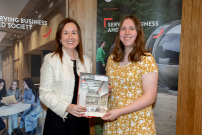 Katie McAuley, Winner of The Student who Achieved the Highest Overall Mark in the Second Year of the BSc Accounting Programme, Presented by Deloitte