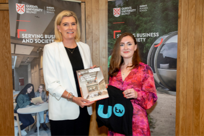 Sarah Corscadden, Winner of Best Graduate in Business Economics, Presented by UTV Ltd