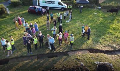 Excavation of Boho famine road