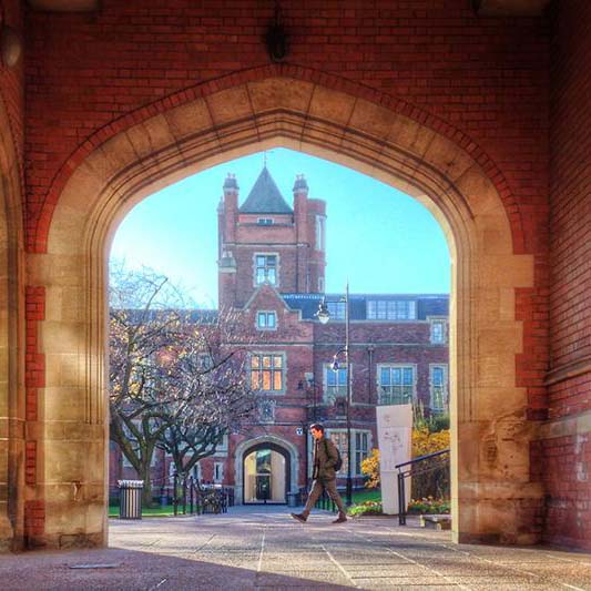 Archway into the quad