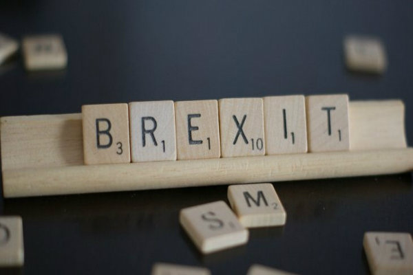 Brexit spelt as Scrabble letters