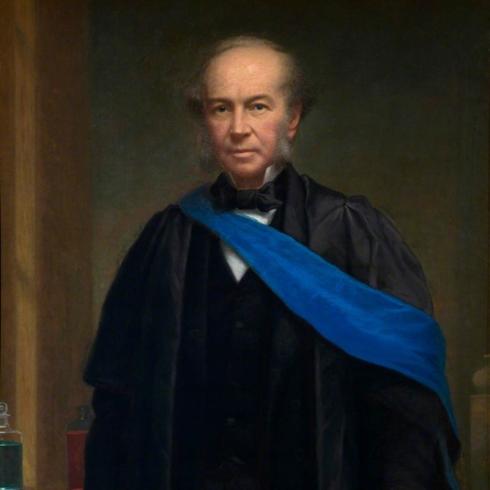 portrait of Professor Thomas Andrews (1813–1885), painted by Richard Hooke (1820–1908); oil on canvas, 1879/80